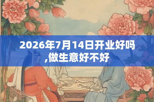 2026年7月14日开业好吗,做生意好不好