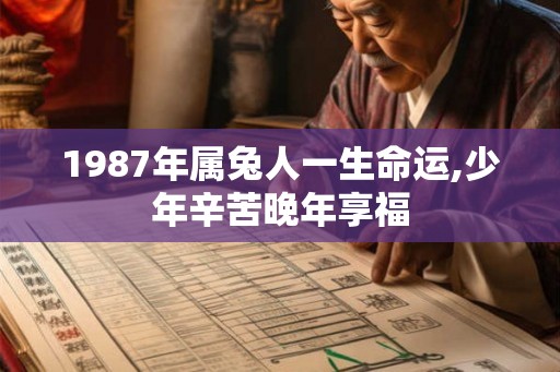 1987年属兔人一生命运,少年辛苦晚年享福