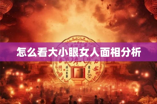 怎么看大小眼女人面相分析