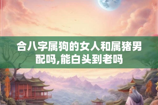 合八字属狗的女人和属猪男配吗,能白头到老吗