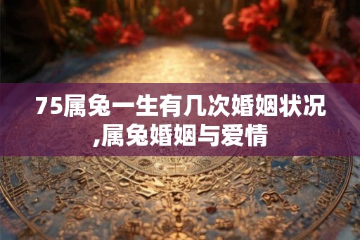 75属兔一生有几次婚姻状况,属兔婚姻与爱情