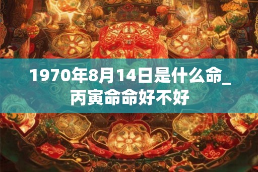 1970年8月14日是什么命_丙寅命命好不好