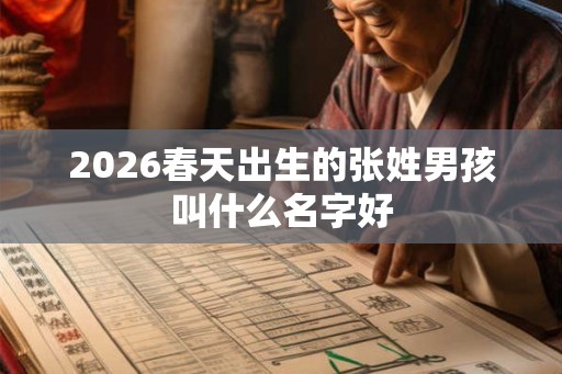 2026春天出生的张姓男孩叫什么名字好