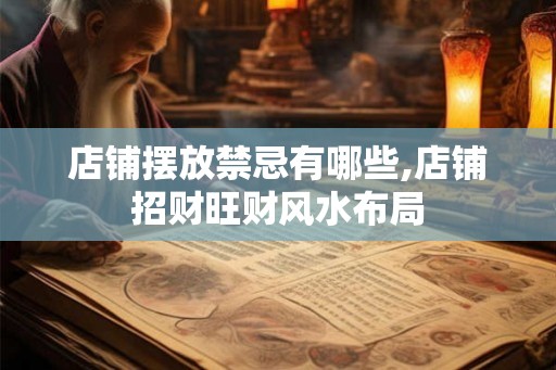 店铺摆放禁忌有哪些,店铺招财旺财风水布局