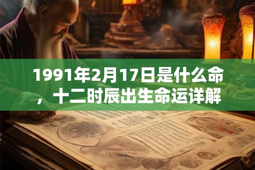 1991年2月17日是什么命，十二时辰出生命运详解