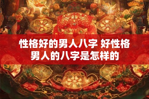 性格好的男人八字 好性格男人的八字是怎样的 性格好的男人八字 好性格男人的八字是怎样的