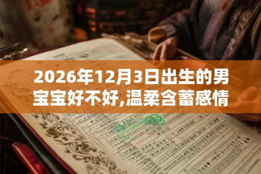 2026年12月3日出生的男宝宝好不好,温柔含蓄感情脆弱