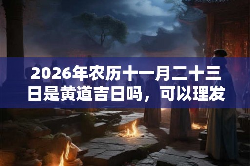 2026年农历十一月二十三日是黄道吉日吗，可以理发吗？
