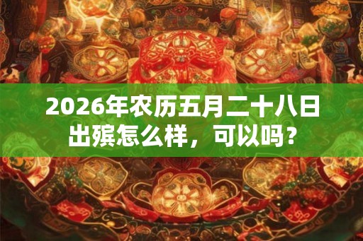 2026年农历五月二十八日出殡怎么样，可以吗？