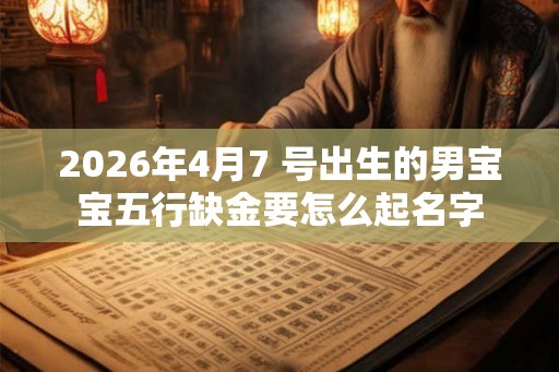 2026年4月7 号出生的男宝宝五行缺金要怎么起名字
