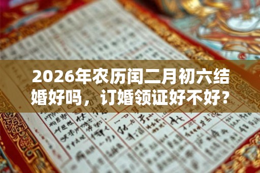 2026年农历闰二月初六结婚好吗，订婚领证好不好？