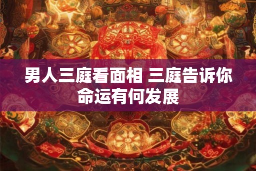 男人三庭看面相 三庭告诉你命运有何发展