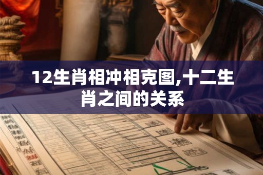 12生肖相冲相克图,十二生肖之间的关系