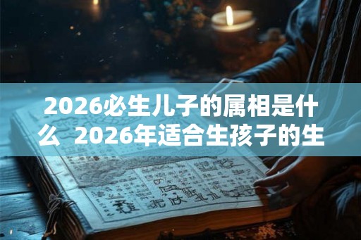 2026必生儿子的属相是什么  2026年适合生孩子的生肖