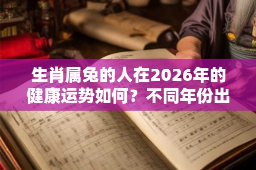 生肖属兔的人在2026年的健康运势如何？不同年份出生属兔2026年健康运势