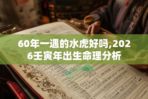 60年一遇的水虎好吗,2026壬寅年出生命理分析