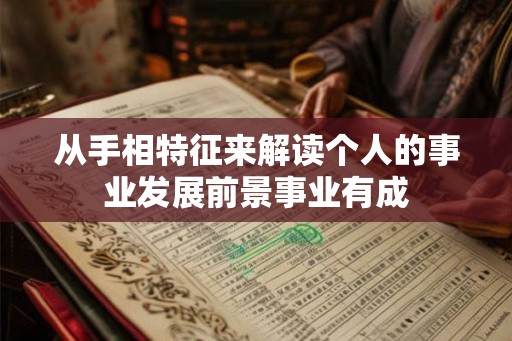 从手相特征来解读个人的事业发展前景事业有成