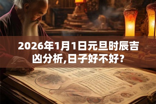 2026年1月1日元旦时辰吉凶分析,日子好不好？