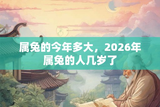 属兔的今年多大，2026年属兔的人几岁了