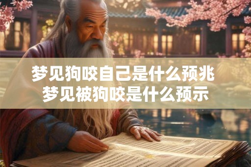 梦见狗咬自己是什么预兆 梦见被狗咬是什么预示