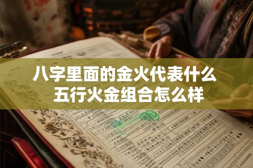 八字里面的金火代表什么  五行火金组合怎么样
