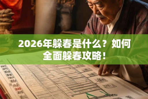 2026年躲春是什么？如何全面躲春攻略！