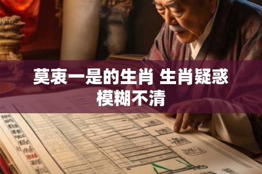 莫衷一是的生肖 生肖疑惑模糊不清