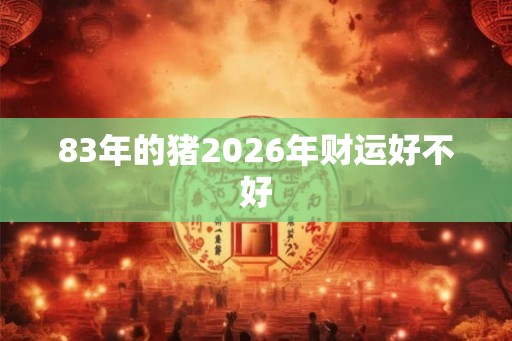 83年的猪2026年财运好不好 83年的猪2026年财运好不好