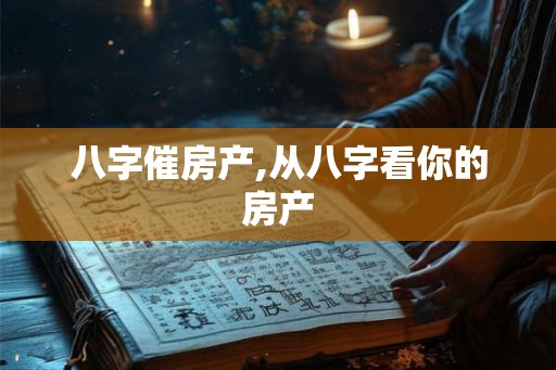 八字催房产,从八字看你的房产