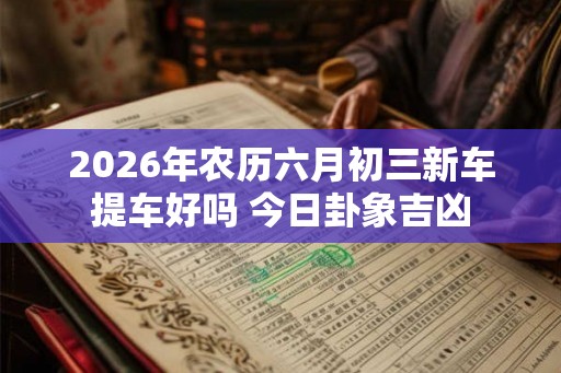 2026年农历六月初三新车提车好吗 今日卦象吉凶