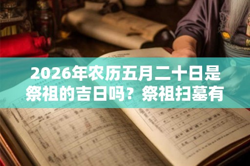 2026年农历五月二十日是祭祖的吉日吗？祭祖扫墓有什么注意事项？