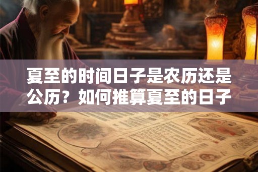 夏至的时间日子是农历还是公历？如何推算夏至的日子