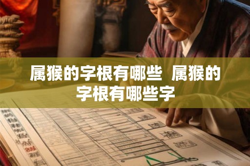属猴的字根有哪些  属猴的字根有哪些字