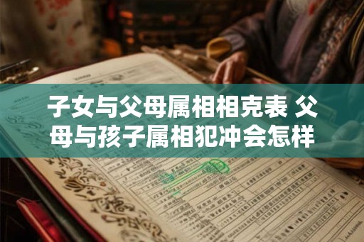 子女与父母属相相克表 父母与孩子属相犯冲会怎样