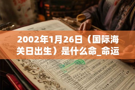 2002年1月26日（国际海关日出生）是什么命_命运如何
