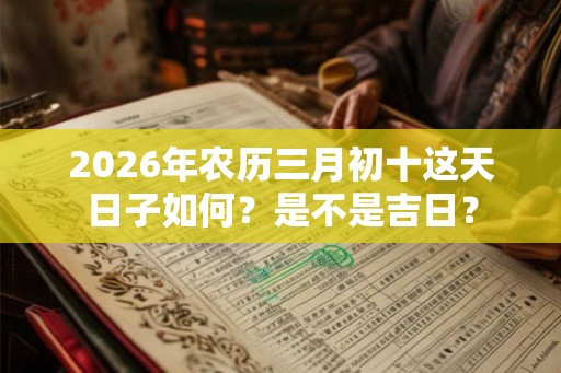 2026年农历三月初十这天日子如何？是不是吉日？