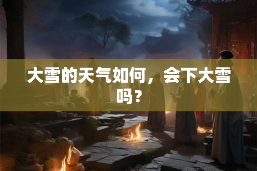 大雪的天气如何,会下大雪吗? 大雪的天气如何,会下大雪吗?