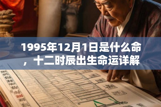 1995年12月1日是什么命，十二时辰出生命运详解