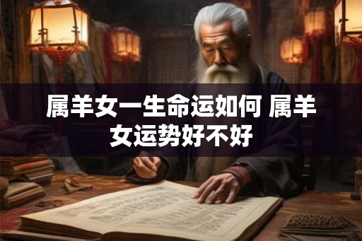 属羊女一生命运如何 属羊女运势好不好