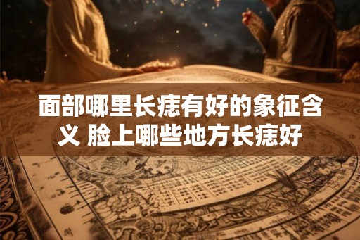 面部哪里长痣有好的象征含义 脸上哪些地方长痣好