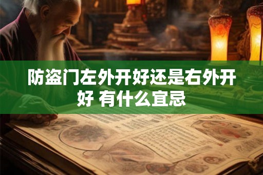 防盗门左外开好还是右外开好 有什么宜忌