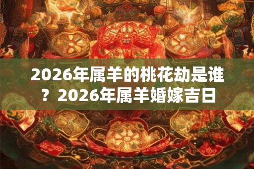 2026年属羊的桃花劫是谁?2026年属羊婚嫁吉日 2026年属羊的桃花劫是谁?2026年属羊婚嫁吉日
