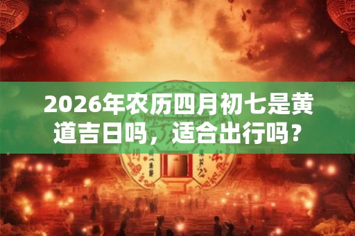 2026年农历四月初七是黄道吉日吗，适合出行吗？