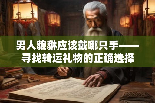 男人貔貅应该戴哪只手——寻找转运礼物的正确选择