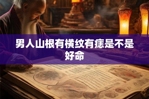 男人山根有横纹有痣是不是好命