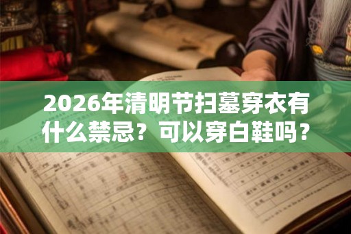 2026年清明节扫墓穿衣有什么禁忌？可以穿白鞋吗？