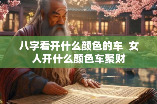 八字看开什么颜色的车  女人开什么颜色车聚财