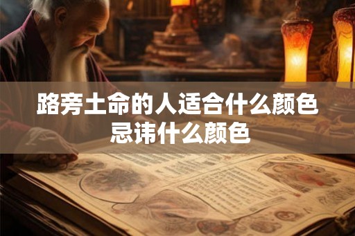路旁土命的人适合什么颜色 忌讳什么颜色