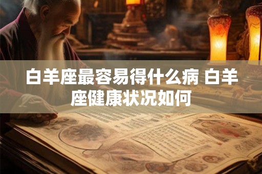 白羊座最容易得什么病 白羊座健康状况如何
