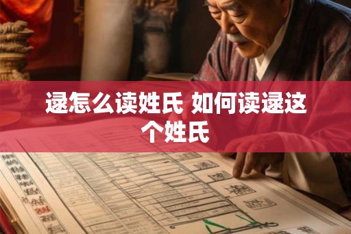 逯怎么读姓氏 如何读逯这个姓氏
